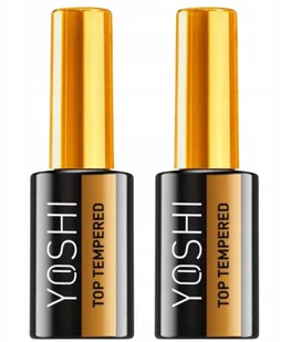 2x Yoshi, Lakier hybrydowy Top hartowany Tempered, 10 ml - Utwardzacze do paznokci - miniaturka - grafika 1