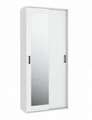 Szafy - Szafa Biała 90Cm Garderoba Do Sypialni Drzwi Przesuwne - miniaturka - grafika 1