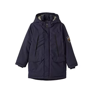 NAME IT Boy kurtka parka, Dark Sapphire, 146 - Kurtki i płaszcze dla chłopców - miniaturka - grafika 1