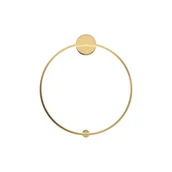 Lampy ścienne - Kinkiet ścienny Halo mosiężno-złoty LED 47W 4000K 2300lm wym: 80 x 80 x 80 cm aluminium IP20 Maytoni - miniaturka - grafika 1