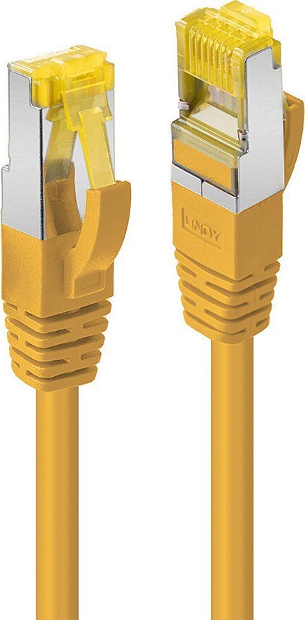 Lindy LINDY Patchkabel Cat6A RJ45 S/FTP Cat7 LSZH Kabel gelb 10m 47667