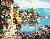 Malowanie po numerach - Obraz malowanie po numerach 40x50cm Wakacje Astra - miniaturka - grafika 1