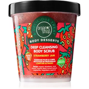 Organic Shop Body Desserts Peeling do ciała Oczyszczający Strawberry Jam 450 ml SIBERICA - Peelingi do ciała - miniaturka - grafika 1