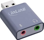 Adaptery i przejściówki - InLine® USB Audio Soundadapter, USB-A - miniaturka - grafika 1