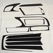 Akcesoria motoryzacyjne - AUDI A4 B8 PRZED LIFT DEKORY OKŁADZINY DESKA PANEL OKLEINY KOKPITU KOKPIT NAKLEJKI NA PULPIT NAKŁADKI TUNING WNĘTRZA PIANO BLACK DEKOR FOLIA 3D - miniaturka - grafika 1