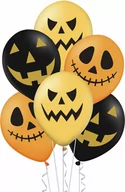 Halloween - Balony lateksowe Dynia - 30 cm - 6 szt. - miniaturka - grafika 1