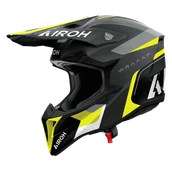 Kaski motocyklowe - Kask Cross Airoh Wraaap Conquer (2026) Żółty MatowyXXL - miniaturka - grafika 1