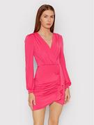 Sukienki - Rinascimento Sukienka koktajlowa CFC0107346003 Różowy Slim Fit - miniaturka - grafika 1