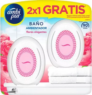 Odświeżacz powietrza Ambi Pur Bano Ambientador Flores Elegantes 2 sztuki (8006540264294) - Odświeżacze powietrza - miniaturka - grafika 1