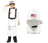 Stroje karnawałowe - Zestaw Strój Astronauta 146/152 plus Hełm Astronauty 2el MK383 - miniaturka - grafika 1