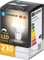 Żarówki LED - Aigostar Żarówka LED GU10 3W 2700K z możliwością ściemniania i szklanym kloszem LED GU10 3W 2700K z możliwością ściemniania i szklanym kloszem - miniaturka - grafika 1
