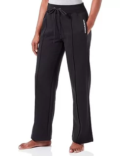 Spodnie damskie - Emporio Armani Damskie spodnie dresowe o luźnym kroju, czarny, L - grafika 1