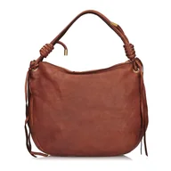 Torebki damskie - Torebka worek z frędzlami Toscanio F142 - miniaturka - grafika 1