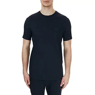 Armani Exchange Męski T-shirt Pima Okrągły dekolt, niebieski (Navy 1510), M - Koszulki męskie - miniaturka - grafika 1