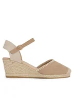 Espadryle damskie - Jenny Fairy Espadryle WYL2610-1 Beżowy - miniaturka - grafika 1