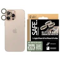 Etui i futerały do telefonów - SAFE by PanzerGlass iPhone 16 Pro 6.3" / 16 Pro Max 6.9" Lens Protector złoty/glitter gold SAFE95895 - miniaturka - grafika 1