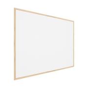 Biuro i firma OUTLET - OUTLET Tablica korkowa biały kolor korka (rama drewniana) 100x80 cm - miniaturka - grafika 1