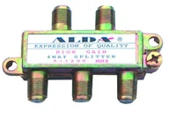 Rozgałęźniki - LP ZLA0372 Złącze SAT 4 WAY Spliter LEC-ZLA0372 - miniaturka - grafika 1