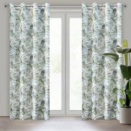 Zasłony - Zasłona gotowa Borneo 140 x 250 cm zielony - miniaturka - grafika 1