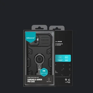 Nillkin CamShield Armor Pro Magnetic Case etui iPhone 14 Plus MagSafe pancerny pokrowiec podstawka ring czarny - Etui i futerały do telefonów - miniaturka - grafika 5
