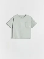 Bluzki dla niemowląt - Reserved - Bawełniany t-shirt Mickey Mouse - jasnoniebieski - miniaturka - grafika 1