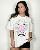 Koszulki i topy damskie - t-shirt oversize damski - miniaturka - grafika 1