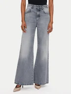 Spodnie damskie - Marella Jeansy 2423186034 Szary Wide Leg - miniaturka - grafika 1