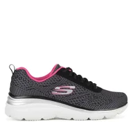 Sneakersy damskie - Sneakersy Skechers FASHION FIT - BOLD BOUNDARIES 12719 BKHP Czarny - miniaturka - grafika 1