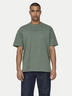 Only & Sons T-Shirt 22028766 Zielony Relaxed Fit - Koszulki męskie - miniaturka - grafika 1