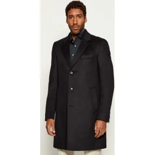 BOSS BLACK Wełniany płaszcz H-Hyde-254 z dodatkiem kaszmiru - Płaszcze męskie BOSS BLACK Wełniany płaszcz H-Hyde-254 z dodatkiem kaszmiru - Płaszcze męskie - miniaturka - grafika 1