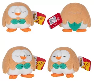 Pokemon Pluszak Maskotka Rowlet Śpiący 12Cm Jazwares - Maskotki i pluszaki - miniaturka - grafika 1