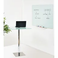 Tablice i flipcharty - B2B Partner Tablica szklana, 90x60 cm, biała GWB-001 90*60 - miniaturka - grafika 1