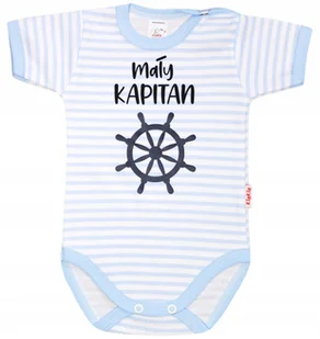 BODY KR NAPIS nadruk MAŁY KAPITAN r 62 KLEKLE - Body dla niemowląt - miniaturka - grafika 1
