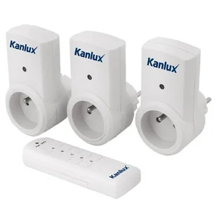 Kanlux Zestaw gniazd zdalnie sterowanych APO TM-3 k_7980 - Systemy inteligentnych domów - miniaturka - grafika 1