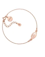 Bransoletki - Bransoletka Z Różowego Złota Z Muszelką - miniaturka - grafika 1