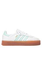 Buty dla dziewczynek - adidas Sneakersy Sambae JQ1314 Biały - miniaturka - grafika 1