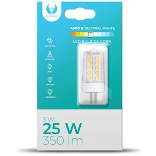 Forever Light Żarówka LED RTV003666 3W G4 RTV003666 - Halogeny - miniaturka - grafika 1