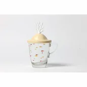 Kubki dla dzieci - Kubek z przykrywką Coral biały 10322-CR-WH kod: QL10322-CR-WH - miniaturka - grafika 1