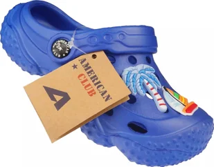 American Club Dziecięce klapki basenowe American Club NH-145/24 niebieskie 26 - Buty dla dziewczynek - miniaturka - grafika 1