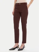 Spodnie damskie - Rinascimento Chinosy CFC0126225003 Brązowy Slim Fit - miniaturka - grafika 1
