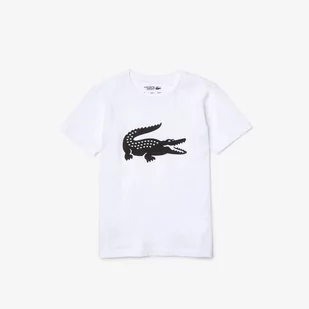 Lacoste dziecięcy T-shirt tenisowy z dżerseju technicznego z dużym logo krokodyla SPORT - Koszulki dla chłopców - miniaturka - grafika 1