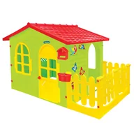 Place zabaw - Mochtoys, domek ogrodowy z płotkiem, 12243 - miniaturka - grafika 1