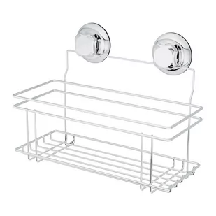 Srebrna samoprzylepna metalowa półka łazienkowa Bestlock Bath – Compactor - Półki łazienkowe - miniaturka - grafika 1