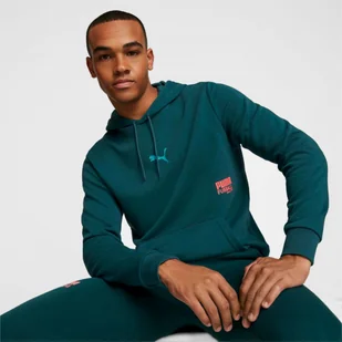 Bluza Męska Puma z Kapturem Bawełniana Sportowa 657593-06 - Bluzy sportowe męskie - miniaturka - grafika 1