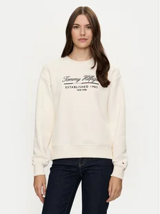 Tommy Hilfiger Bluza Modern WW0WW43574 Biały Regular Fit - Bluzy damskie - miniaturka - grafika 1
