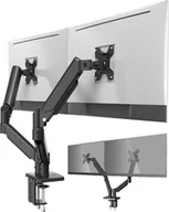 Uchwyty do monitorów - VETOUSON Gazowy Uchwyt na 2 Monitory Dwa x 13-32 cale Regulowany Biurkowy - miniaturka - grafika 1
