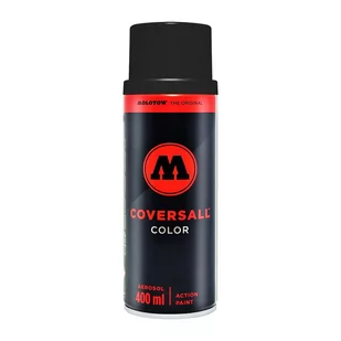 Farba w sprayu Molotow Coversall Color - 400 ml - pure black - Farby i media malarskie - miniaturka - grafika 1