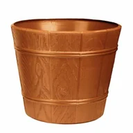 Donice - Doniczka drewnopodobna 17 cm terakota - miniaturka - grafika 1