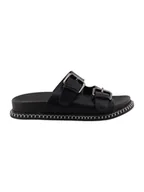 Klapki i japonki damskie - Tom Tailor Klapki w kolorze czarnym - miniaturka - grafika 1