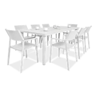 Meble ogrodowe - Zestaw ogrodowy Nardi TRILL/LIBECCIO 8+1 Bianco - miniaturka - grafika 1